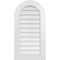 Ekena Millwork Round Top Surface Mount PVC Gable Vent: Non-Functional, w/ 3-1/2"W x 1"P Standard Frame, 20"W x 38"H GVPRT20X3801SN - alternate 1
